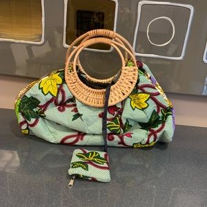 Ankara bag & wallet